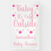 Baby Het is buiten koud Spandoek (Verticaal)