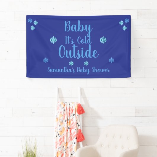 Baby Het is buiten koud Spandoek (Insitu)