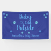 Baby Het is buiten koud Spandoek (Horizontaal)