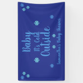 Baby Het is buiten koud Spandoek (Verticaal)