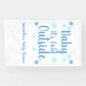 Baby Het is buiten koud Spandoek (Horizontaal)