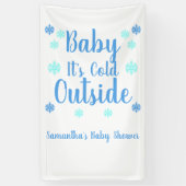 Baby Het is buiten koud Spandoek (Verticaal)