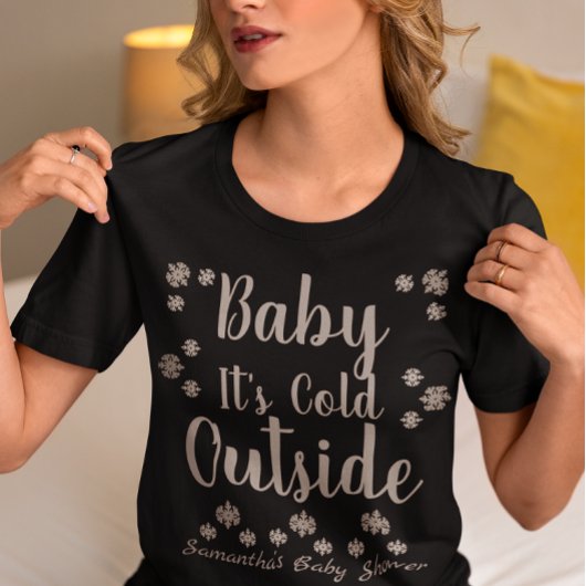 Baby Het is buiten koud T-shirt