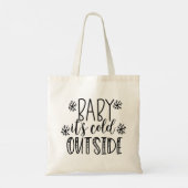 Baby Het is buiten koud Tote Bag (Achterkant)