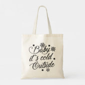 Baby Het is buiten koud Tote Bag (Achterkant)