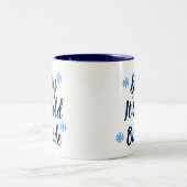 Baby Het is buiten koud Tweekleurige Koffiemok (Center)