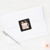 Baby Het is buiten koud Vierkante Sticker (Envelop)