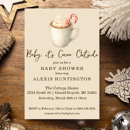 Baby, het is Cocoa Buiten Baby Shower Uitnodiging