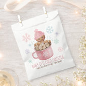 Baby Het is Cold Cookie & Ccoa Girl Baby shower Bedankzakje (Geknipt)