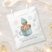 Baby Het is Cold Cookie & Cocoa Boy Baby shower Bedankzakje (Geknipt)
