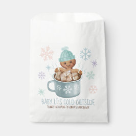 Baby Het is Cold Cookie & Cocoa Boy Baby shower Bedankzakje