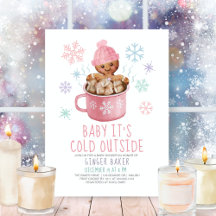 Baby Het is Cold Cookies & Caca Girl Baby shower