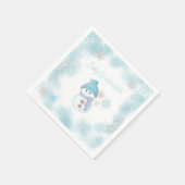 Baby Het is Cold Outside Baby shower Paper Napkin Servet (Hoek)