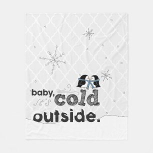 Baby, het is Cold Outside Snuggly Penguin Blanket Fleece Deken