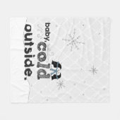 Baby, het is Cold Outside Snuggly Penguin Blanket Fleece Deken (Voorkant (Horizontaal))