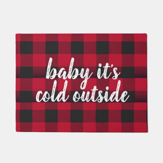 Baby het is Cold Outside Welcome Mat (Voorkant)