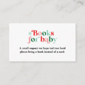 Baby het is Cold Retro Baby shower Boek Aanvraag Informatiekaartje (Voorkant)