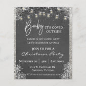 Baby Het is Covid Buiten Kerstfeest Snowflake Flyer (Voorkant)