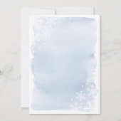 Baby Het is de blauwe uitnodiging van het Baby sho (Achterkant)