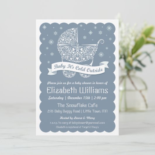 Baby Het is de Koude Uitnodiging van de Buitenkast (Staand voorkant)