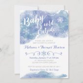 Baby Het is de Koude Uitnodiging van het Baby show (Voorkant)