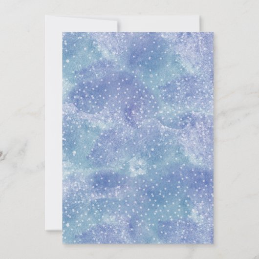 Baby Het is de Koude Uitnodiging van het Baby show (Achterkant)