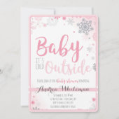 Baby het is de Koude Uitnodiging van het Baby show (Voorkant)