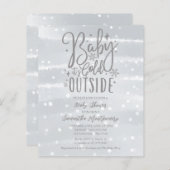 Baby Het is de Koude Uitnodiging van het Baby show (Voorkant / Achterkant)