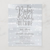 Baby Het is de Koude Uitnodiging van het Baby show (Voorkant)