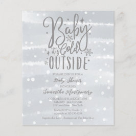 Baby Het is de Koude Uitnodiging van het Baby show