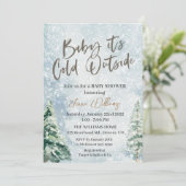 Baby het is de Koude Uitnodiging van het Baby show (Staand voorkant)