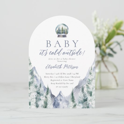 Baby Het is de Koude Uitnodiging van het Buiten Ba (Staand voorkant)