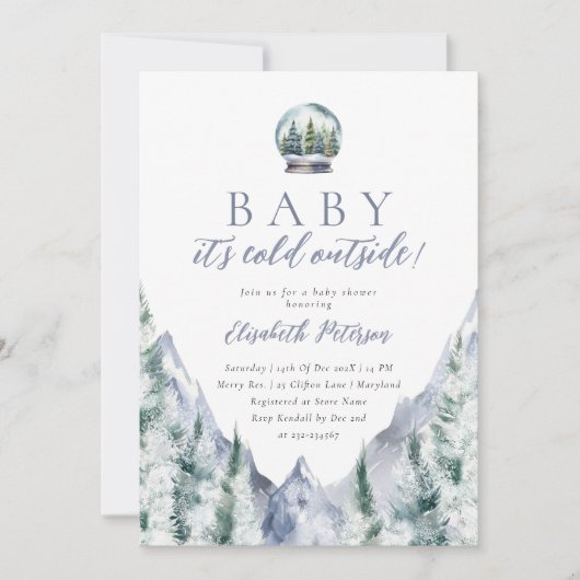 Baby Het is de Koude Uitnodiging van het Buiten Ba (Voorkant)