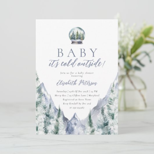 Baby Het is de Koude Uitnodiging van het Buiten Ba (Staand voorkant)