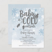 Baby Het is de Koude Uitnodiging van het Buiten Ba (Voorkant / Achterkant)