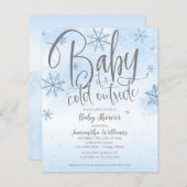 Baby Het is de Koude Uitnodiging van het Buiten Ba (Voorkant / Achterkant)