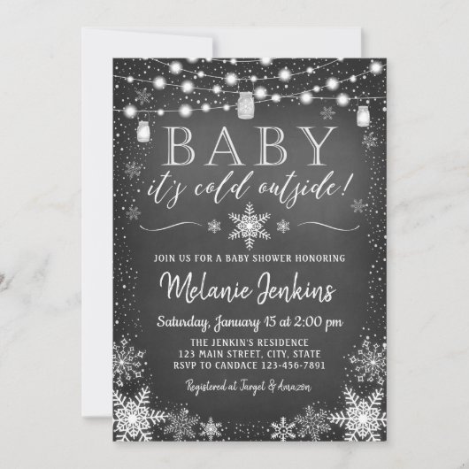 Baby Het is de Koude Uitnodiging van het Buiten Ba (Voorkant)