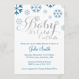 Baby Het is de Koude Uitnodiging van het Buiten Ba