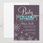 Baby Het is de Koude Uitnodiging van het Buiten Ba (Voorkant / Achterkant)