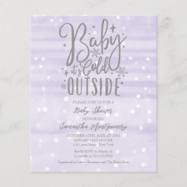 Baby Het is de Koude Uitnodiging van het Buiten Ba