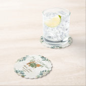 Baby Het is de Koude Uitnodiging van het Buiten Ba Kartonnen Onderzetters (Insitu)