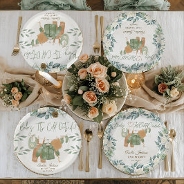 Baby Het is de Koude Uitnodiging van het Buiten Ba Papieren Bordje