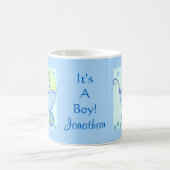 Baby "Het is een jongen", speciaal aangepast blauw Koffiemok (Center)