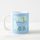 Baby "Het is een jongen", speciaal aangepast blauw Koffiemok (Links)