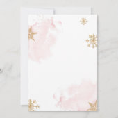 Baby Het is een koud buitenschoolbladertje winters Kaart (Achterkant)