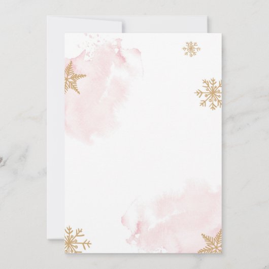 Baby Het is een koud buitenschoolbladertje winters Kaart (Achterkant)