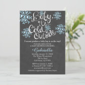 Baby Het is een koud buitenschoolse oproep. Kaart (Staand voorkant)