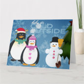 Baby Het is een koude buitenkaart Kaart (Voorkant)