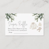 Baby Het is een koude buitenste Baby shower luiers Informatiekaartje (Voorkant)