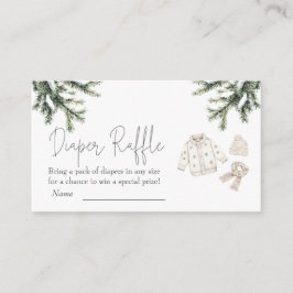 Baby Het is een koude buitenste Baby shower luiers Informatiekaartje